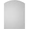 Ekena Millwork Arch Top Surface Mount PVC Gable Vent: Functional, w/ 3-1/2"W x 1"P Standard Frame, 16"W x 22"H GVPAR16X2201SF - alternate 3